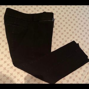 LOFT BLACK ZOE CROPPED PANTS